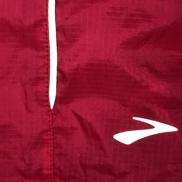 BROOKS Running Pink Hoodie Hooded Jacket Windbreaker.  Bright Neon Pink. Size M - Picture 7 of 14